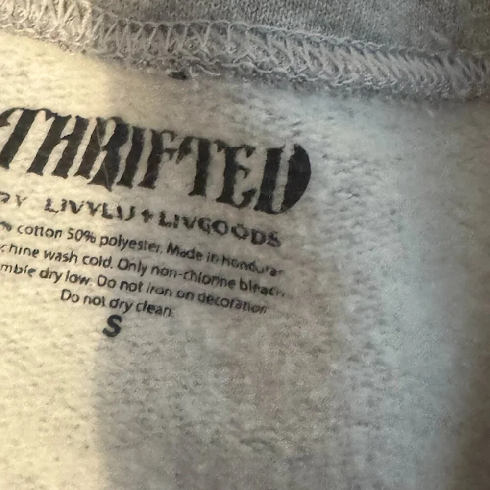 OKC Basketball Net Thrifted Sweatshirt - Picture 3 of 3